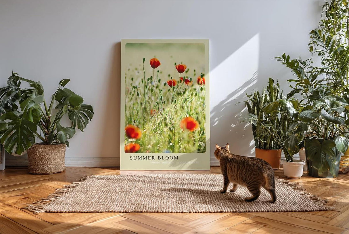 Paul Sinus Kunstdruck 40x60cm Sommer Mohnblumen Feld Blumenwiese Natur Licht Summer Bloom