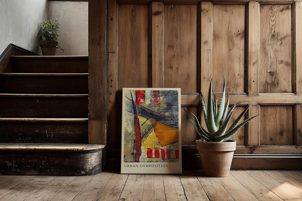 Paul Sinus Kunstdruck 40x60cm Urban Composition Stadt Struktur Farbe Spannung Linien Abstrakt