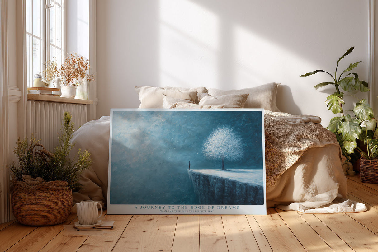 Paul Sinus Wandbild A Journey to the Edge of Dreams Surreal Landscape of Silence and Infinity