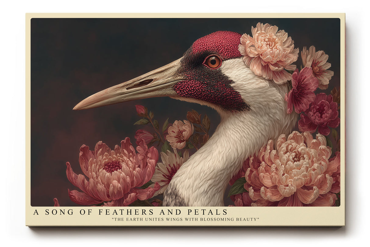 Paul Sinus Wandbild A Song of Feathers and Petals – Harmonische Verbindung aus Natur, Farbe und Anmut