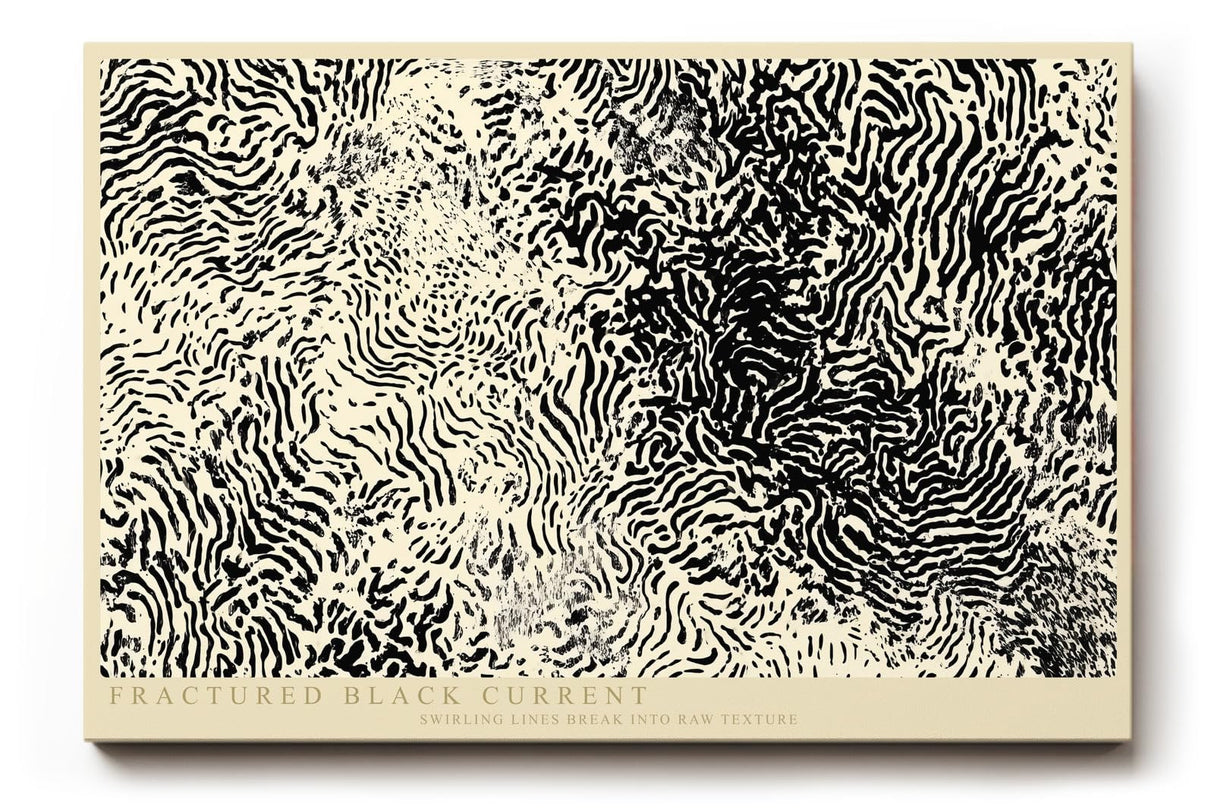 Paul Sinus Wandbild 120x80cm Abstrakte Schwarz Weiss Linienstruktur Moderne Kunst Minimalistisches Grafikmotiv für Wohnzimmer Büro Flur