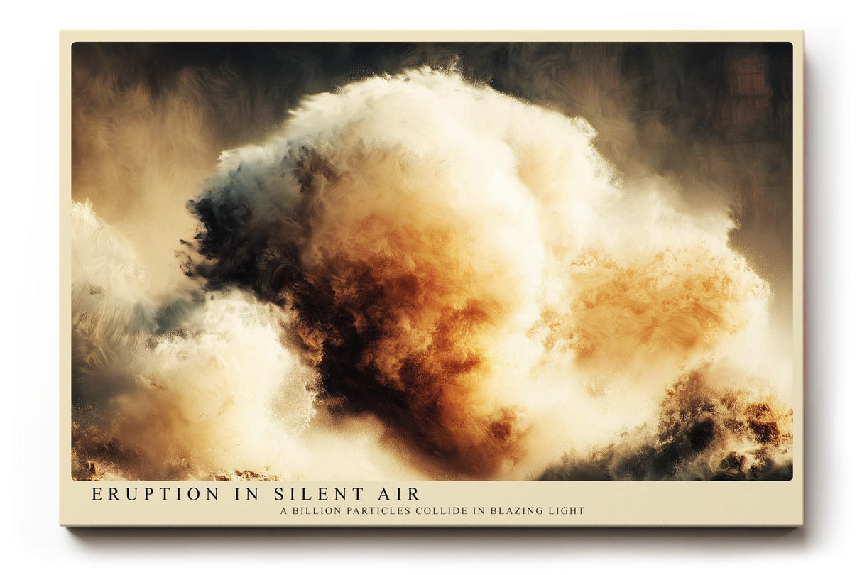 Paul Sinus Wandbild 120x80cm Abstrakte Wolken Explosion moderne Kunst Himmel Energie Wanddekoration Wohnzimmer Büro
