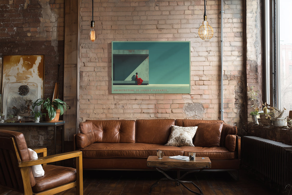 Paul Sinus Wandbild Architecture of Lonely Elegance – Minimalismus zwischen Mensch und Raum
