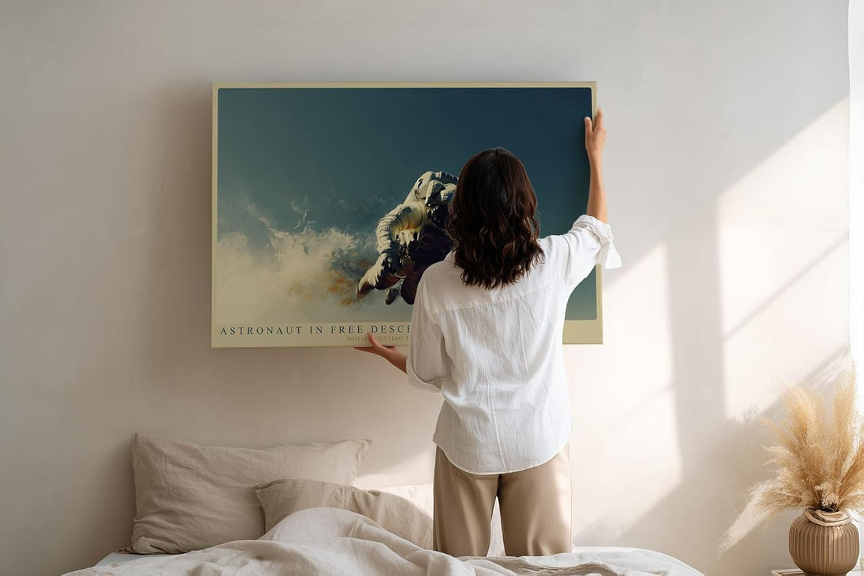 Paul Sinus Wandbild 120x80cm Astronaut im freien Flug moderne Space Fotokunst futuristische Wanddekoration