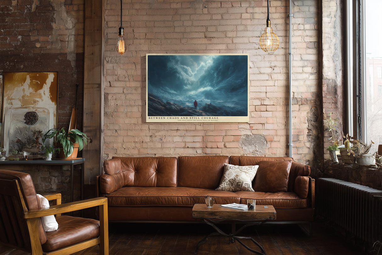 Paul Sinus Wandbild Between Chaos and Still Courage – Kraftvolles Naturmotiv zwischen Sturm und Stille