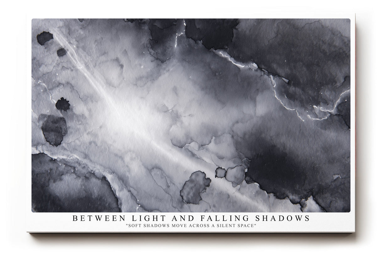 Paul Sinus Wandbild Between Light and Falling Shadows Soft Shadows Move Across a Silent Space