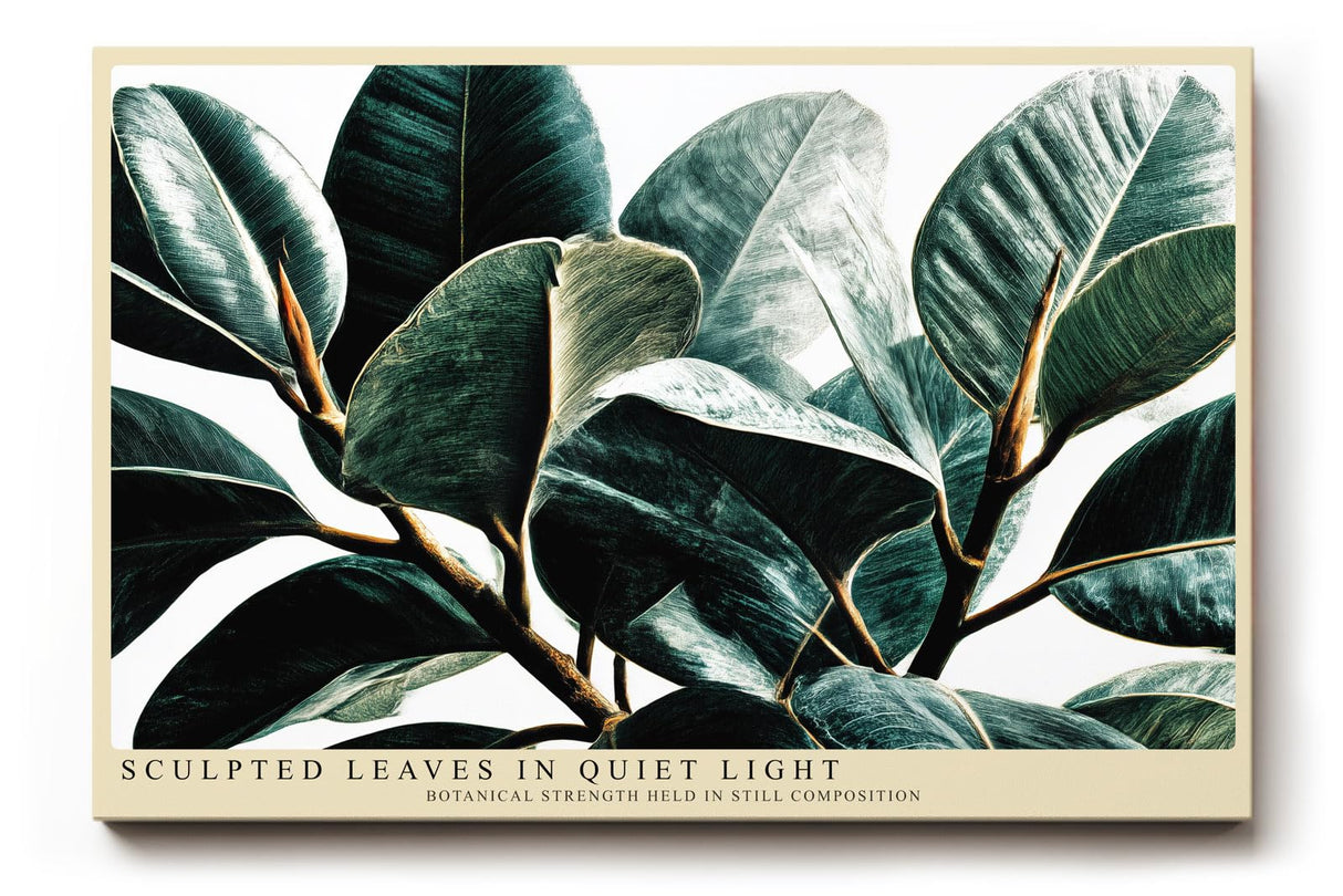 Paul Sinus Wandbild 120x80cm Botanische Blaetter modern Pflanzen Kunst Wanddekoration gruene Natur Wohnzimmer Schlafzimmer