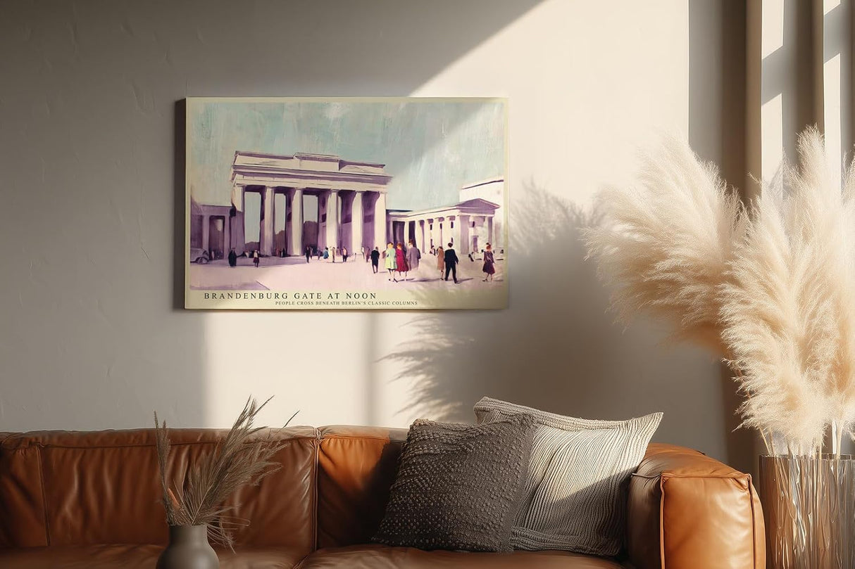 Paul Sinus Wandbild 120x80cm Brandenburger Tor Berlin Architektur Kunst Poster Stilvolles Stadtmotiv mit historischer Architektur und urbaner Atmosphäre