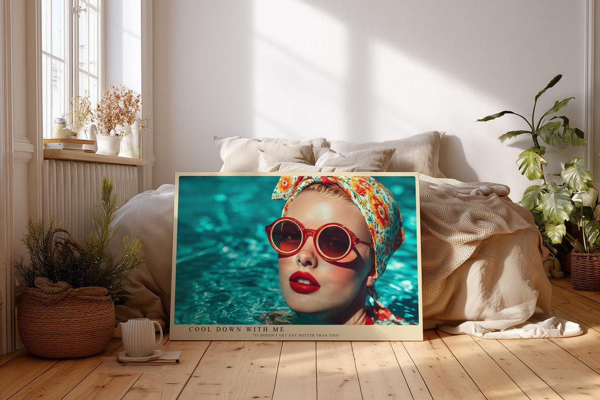 Paul Sinus Wandbild Cool Down With Me – Sommerliche Eleganz und Retro-Glamour in leuchtenden Farben