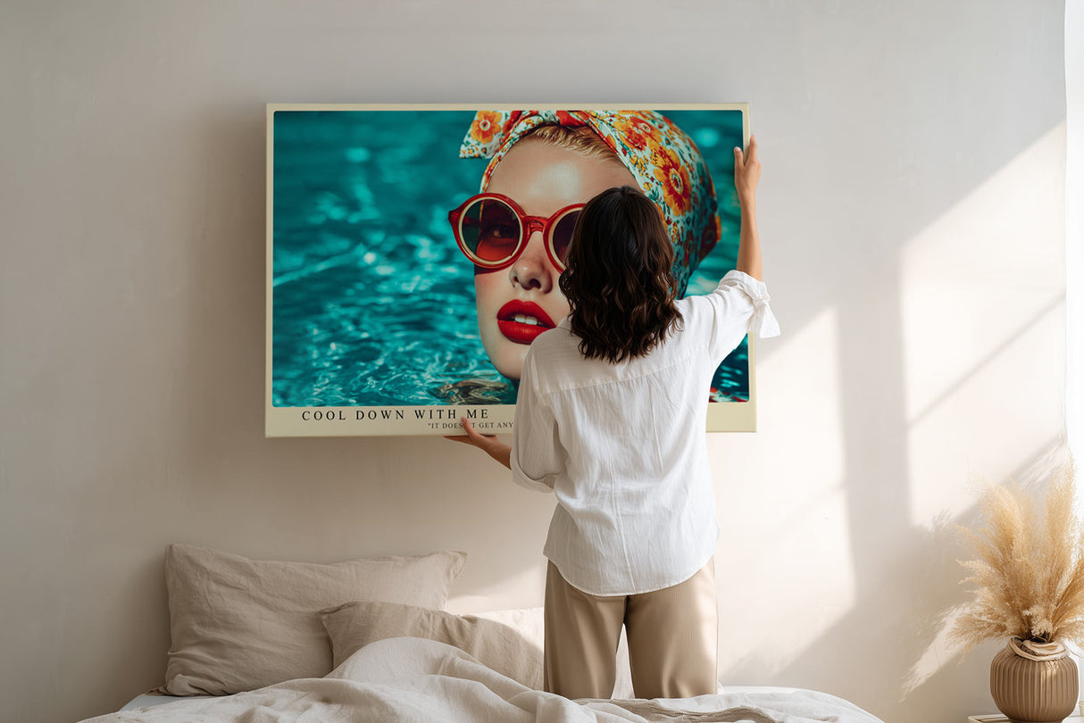 Paul Sinus Wandbild Cool Down With Me – Sommerliche Eleganz und Retro-Glamour in leuchtenden Farben