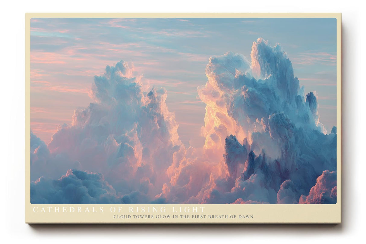 Paul Sinus Wandbild 120x80cm Dramatische Wolken Sonnenaufgang Himmel Landschaft Kunst Wanddekoration Wohnzimmer Schlafzimmer