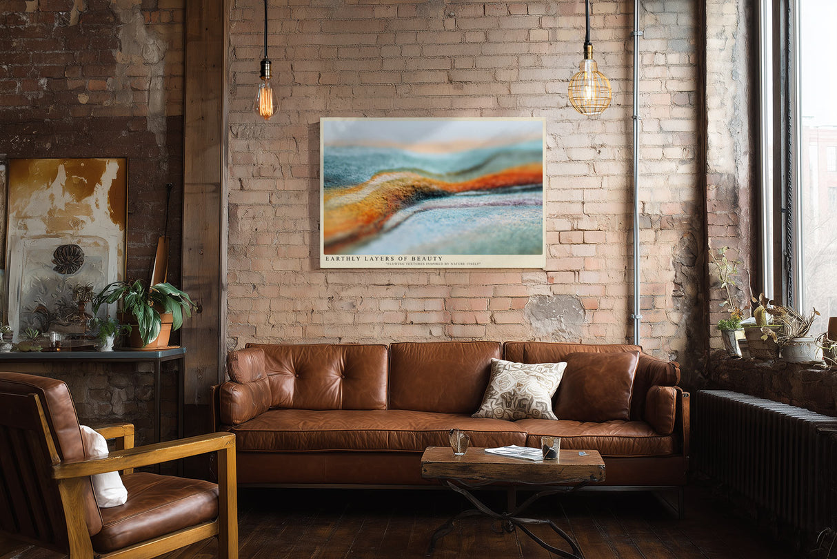 Paul Sinus Wandbild Earthly Layers of Beauty – Natürliche Formen im Spiel der Farben