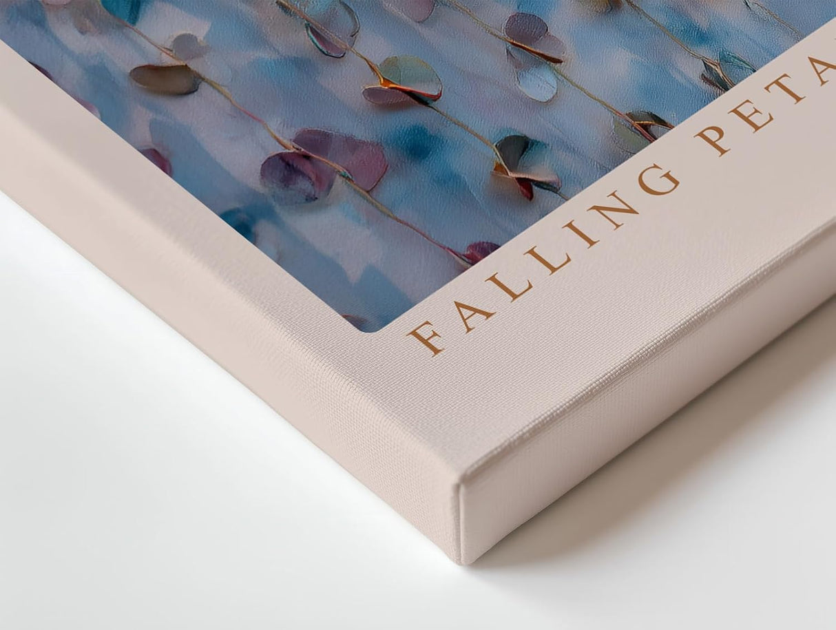 Paul Sinus Wandbild 120x80cm Falling Petals of Light abstrakte Blüten Installation Pastell Kunst Poster für Wohnzimmer Büro