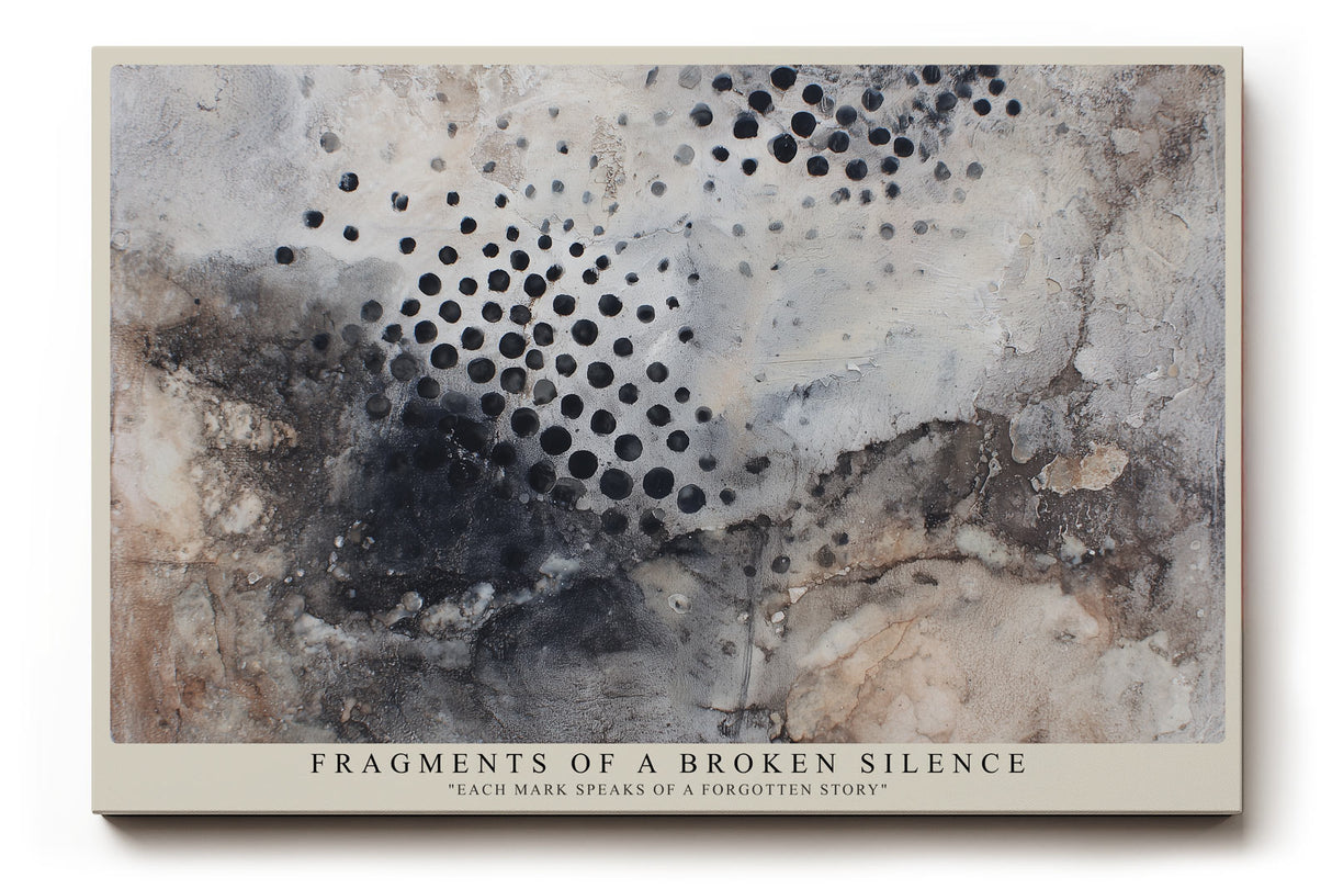 Paul Sinus Wandbild Fragments of a Broken Silence Abstract Texture of Time and Memory