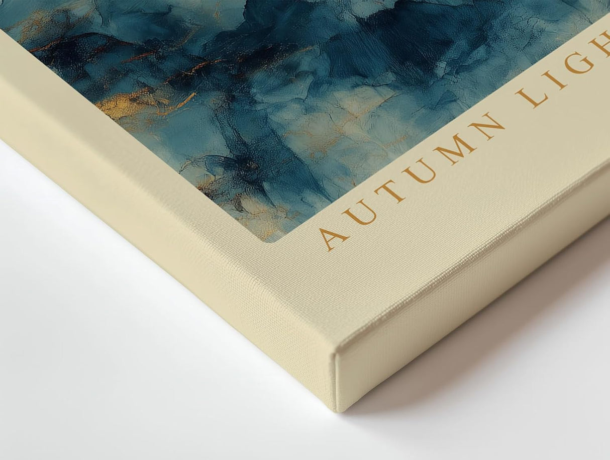 Paul Sinus Wandbild 120x80cm Herbstliche Bäume im sanften Licht – Künstlerische Landschaft mit ruhiger Naturstimmung für stilvolle Wohnräume