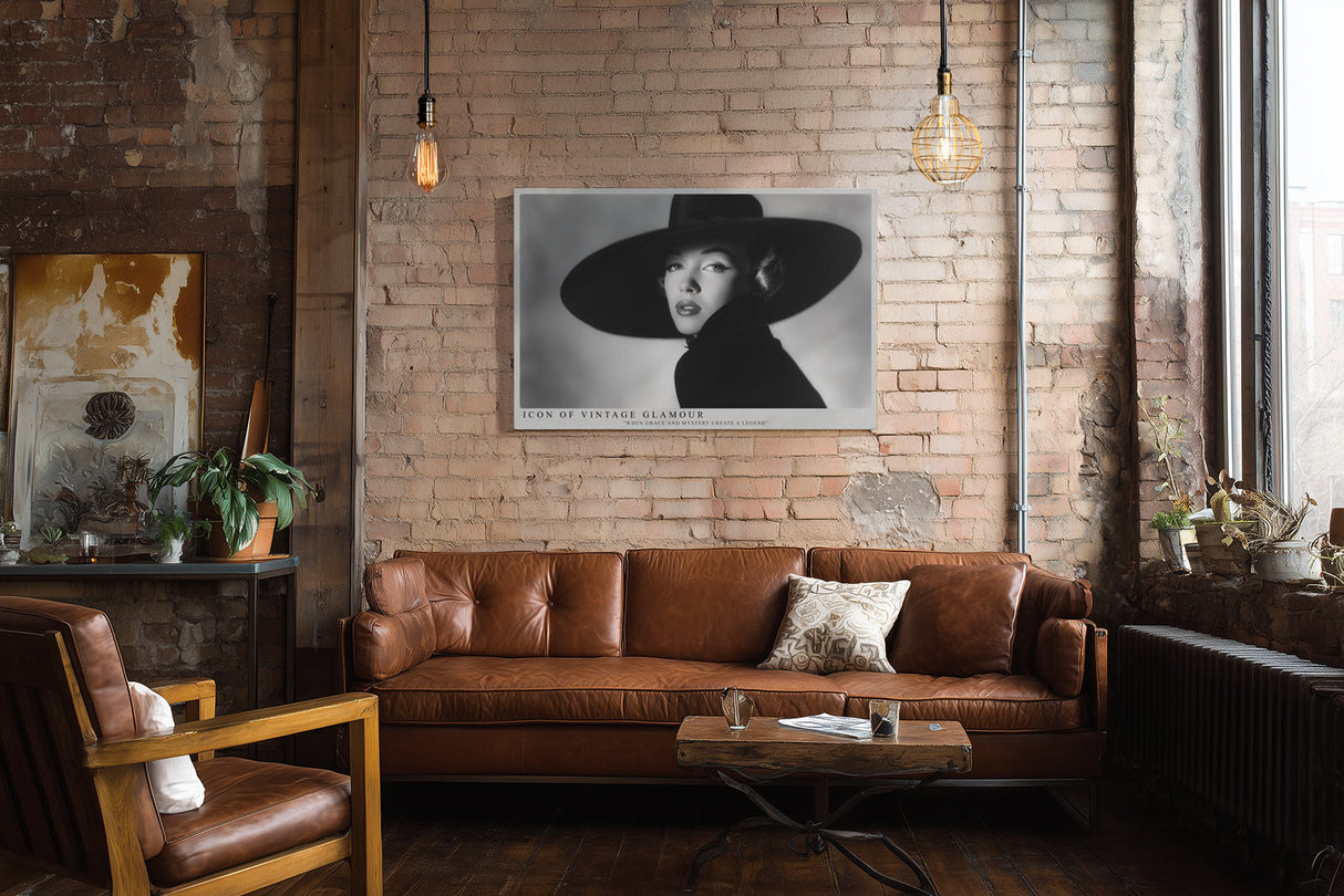 Paul Sinus Wandbild Icon of Vintage Glamour – Zeitlose Eleganz und geheimnisvolle Anmut im Stil der 50er Jahre