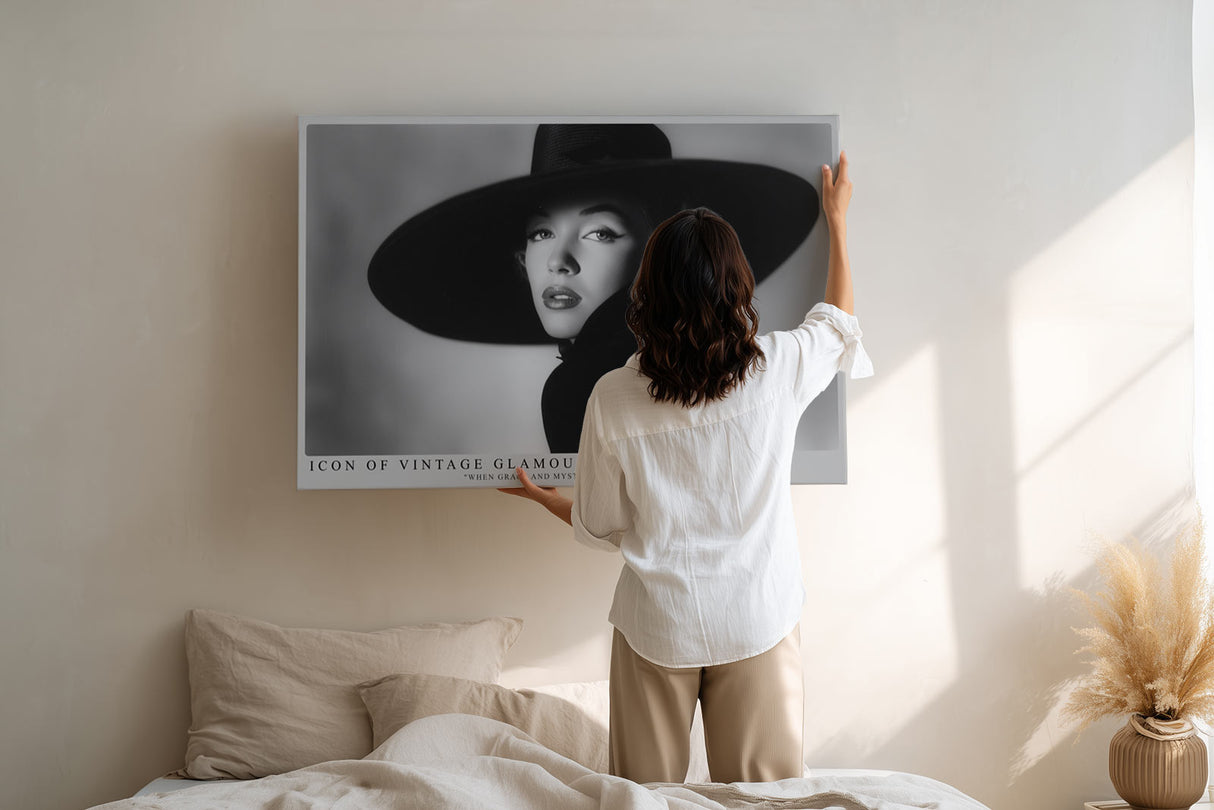Paul Sinus Wandbild Icon of Vintage Glamour – Zeitlose Eleganz und geheimnisvolle Anmut im Stil der 50er Jahre