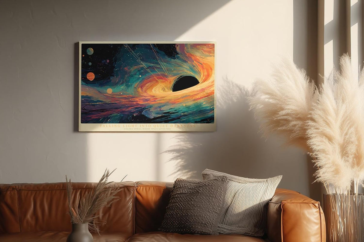 Paul Sinus Wandbild 120x80cm Kosmische Spiralgalaxie abstrakte Space Art moderne Universum Kunst Wanddekoration