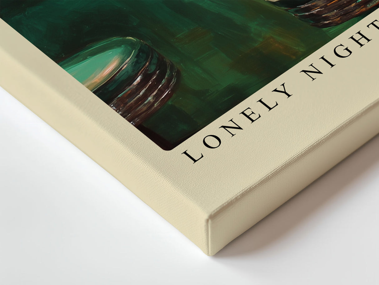 Paul Sinus Wandbild Lonely Night at the Diner – Zeitlose Retro-Kunst mit nostalgischer Atmosphäre für stilvolle Räume