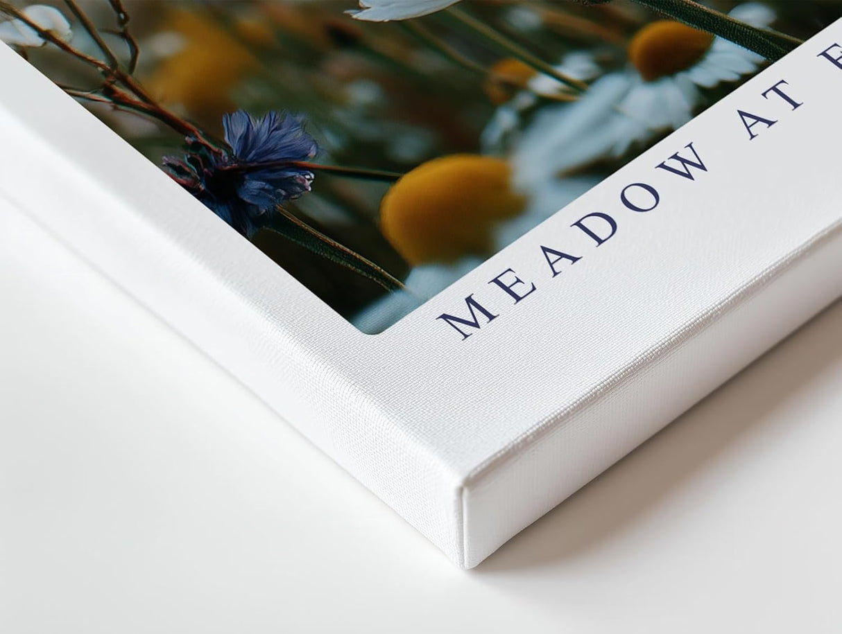 Paul Sinus Wandbild 120x80cm Meadow at First Light Blumenwiese im Morgenlicht Natur Fotokunst fuer Wohnzimmer Schlafzimmer und Büro