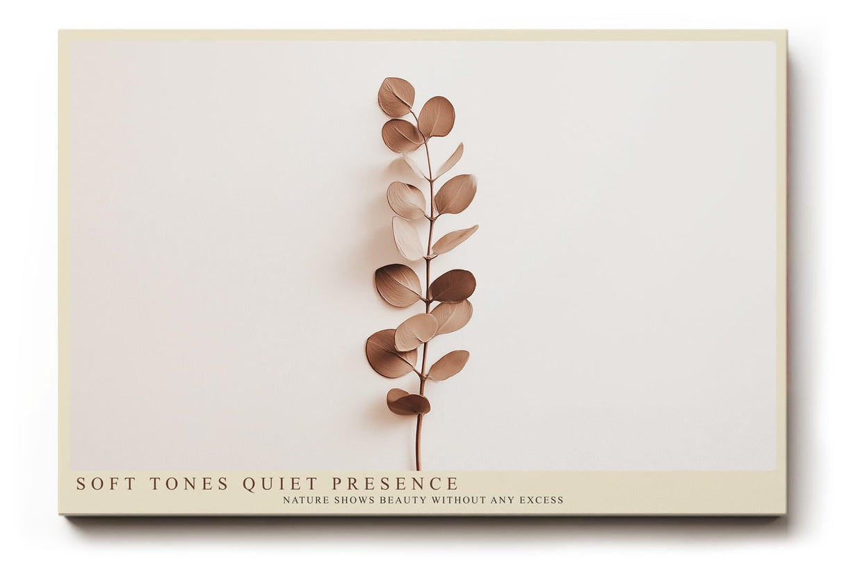 Paul Sinus Wandbild 120x80cm minimalistische Pflanzen Illustration warme Naturtoene moderne botanische Kunst stilvolle Wanddekoration fuer Wohnzimmer Büro