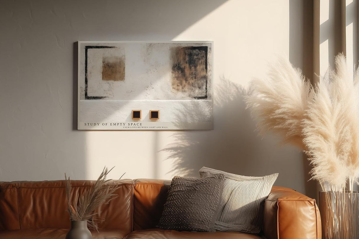Paul Sinus Wandbild 120x80cm Minimalistische Raumstudie Moderne Kunst LeinWandbild 120x80cm Abstrakte Architektur Wanddekoration