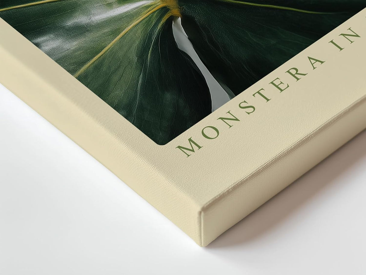 Paul Sinus Wandbild 120x80cm Monstera in Morning Light Tropische Pflanzen Kunst mit Monstera Blatt Moderne Natur Wanddekoration