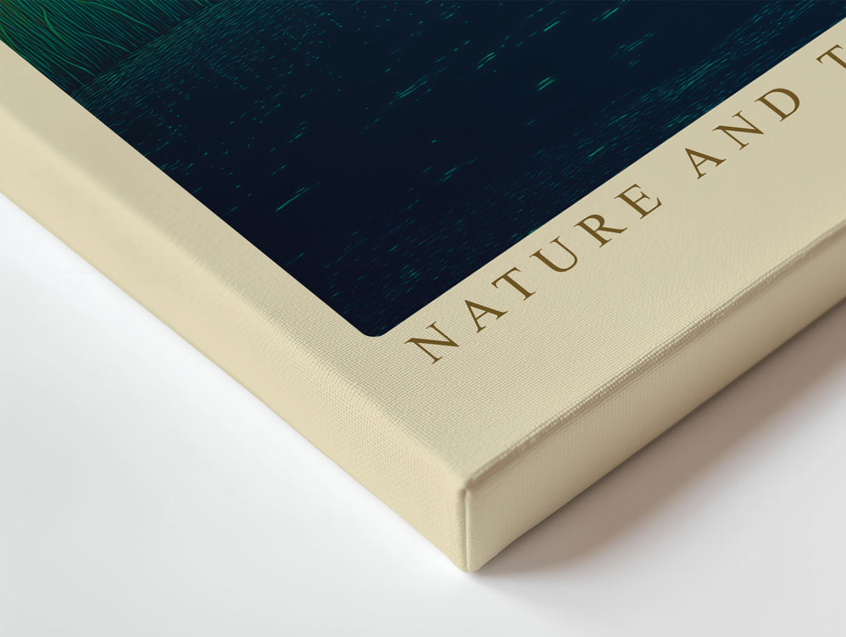 Paul Sinus Wandbild Nature and the Inner Soul – Der weiße Reiher in stiller Landschaft