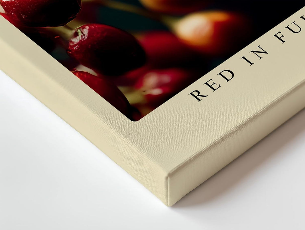 Paul Sinus Wandbild 120x80cm rote Wildbeeren Makrofotografie lebendige Natur Fotokunst mit leuchtenden Farben modernes Fruchtbild für Küche Esszimmer Wohnzimmer