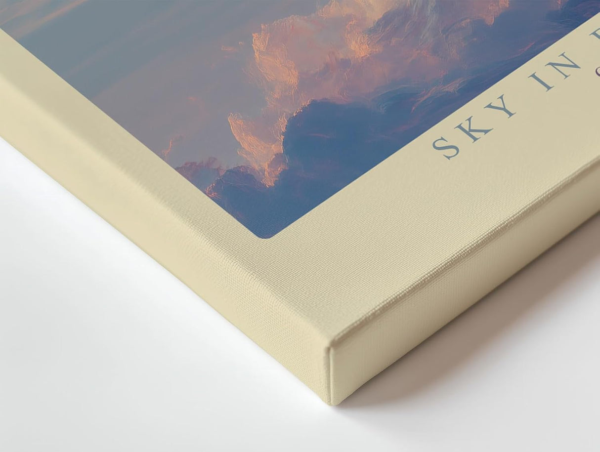 Paul Sinus Wandbild 120x80cm Sky in Bloom dramatische Wolken Himmel Landschaft Kunst Poster für Wohnzimmer Schlafzimmer Büro