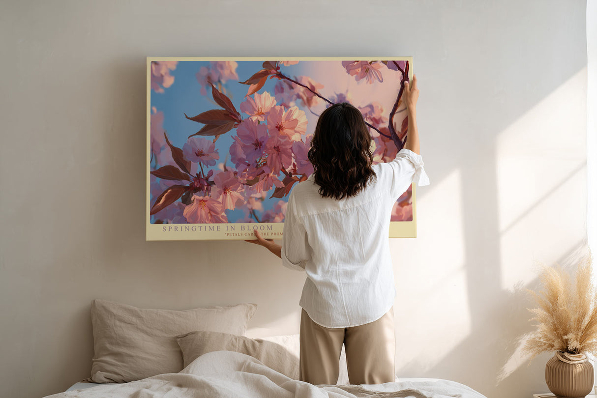 Paul Sinus Wandbild Springtime in Bloom – Zarte Kirschblüten im Licht des Frühlings