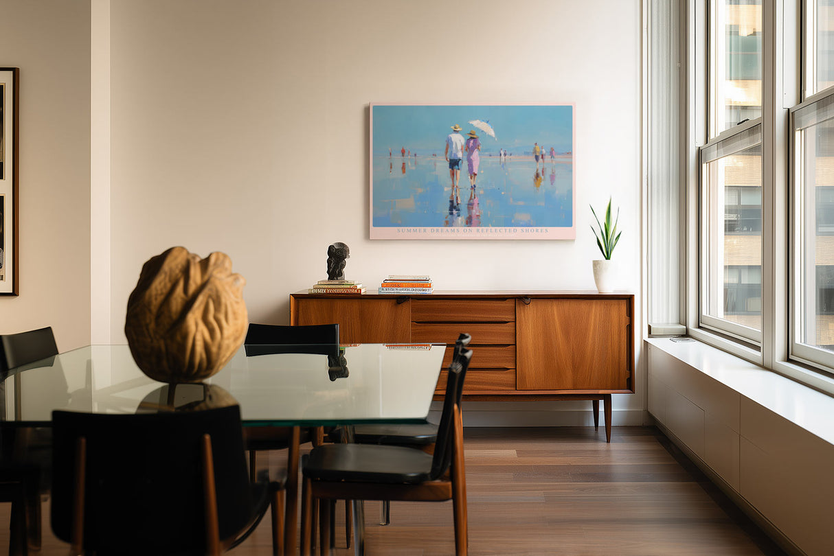 Paul Sinus Wandbild Summer Dreams on Reflected Shores – Sanfte Farben und romantische Sommerstimmung am Meer