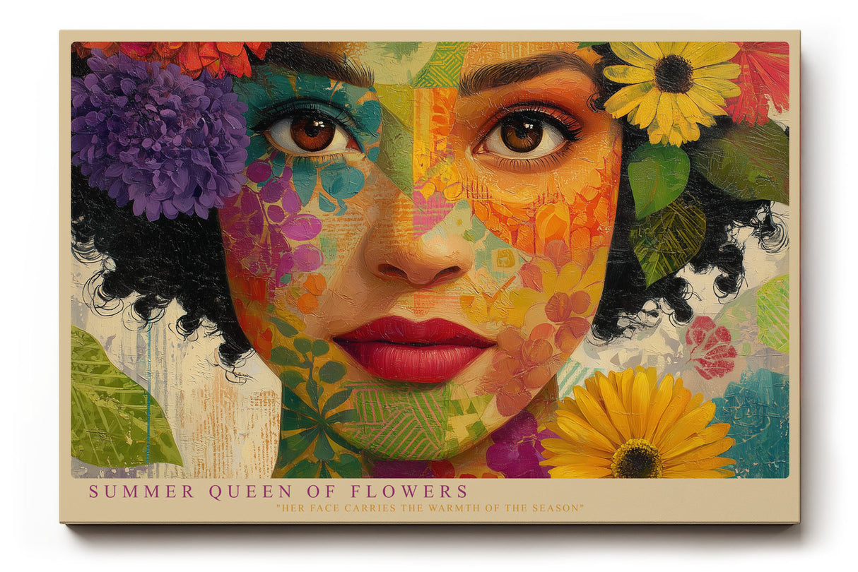 Paul Sinus Wandbild Summer Queen of Flowers Colorful Portrait of Nature and Beauty