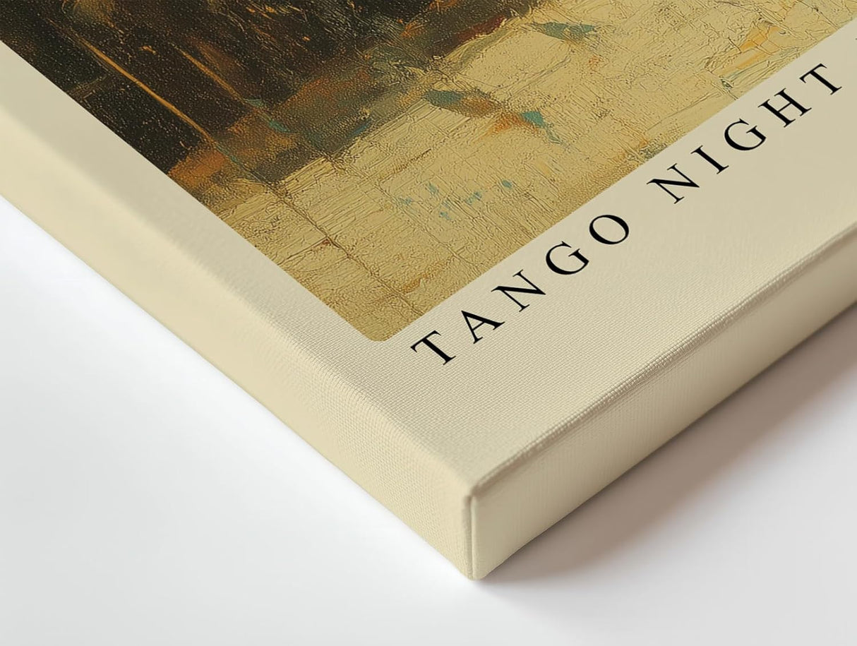 Paul Sinus Wandbild 120x80cm Tango Nacht in Argentinien – Leidenschaftliche Tanzszene in einer historischen Straße