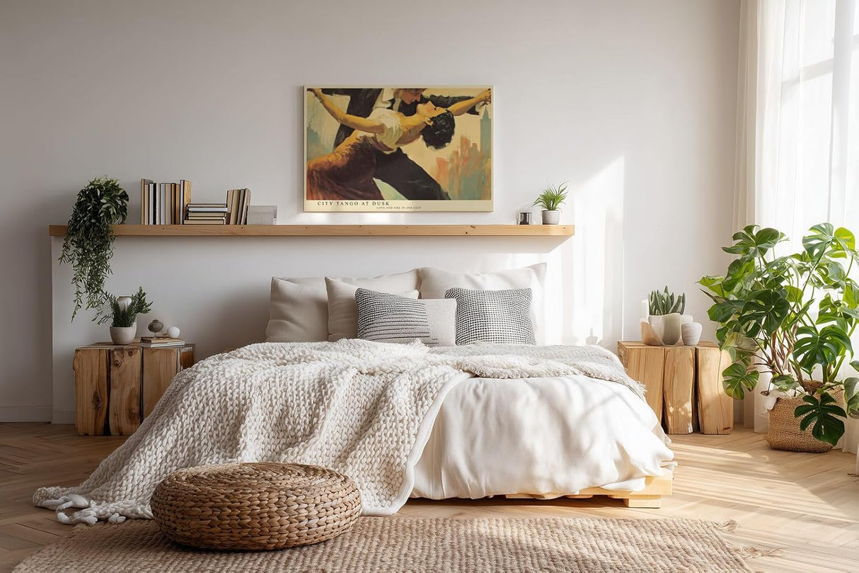 Paul Sinus Wandbild 120x80cm Tango Paar in der Stadt – Ausdrucksstarke Tanzszene mit Leidenschaft und Bewegung