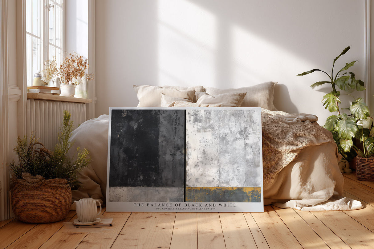Paul Sinus Wandbild The Balance of Black and White Silent Unity of Contrasts