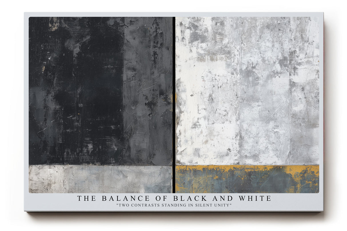 Paul Sinus Wandbild The Balance of Black and White Silent Unity of Contrasts