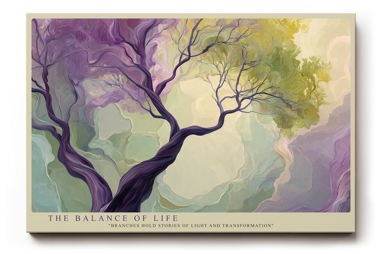 Paul Sinus Wandbild The Balance of Life – Abstrakter Lebensbaum in leuchtenden Farben