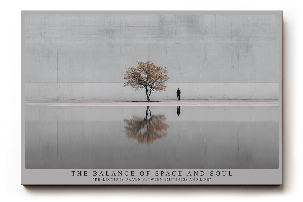 Paul Sinus Wandbild The Balance of Space and Soul – Zwischen Leere und Leben in stiller Reflexion