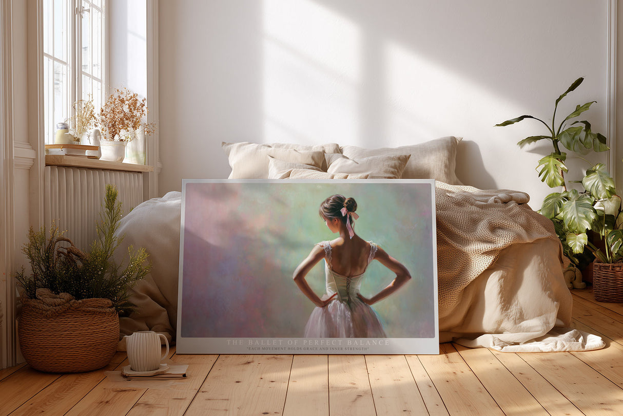 Paul Sinus Wandbild The Ballet of Perfect Balance Graceful Dancer in Soft Light