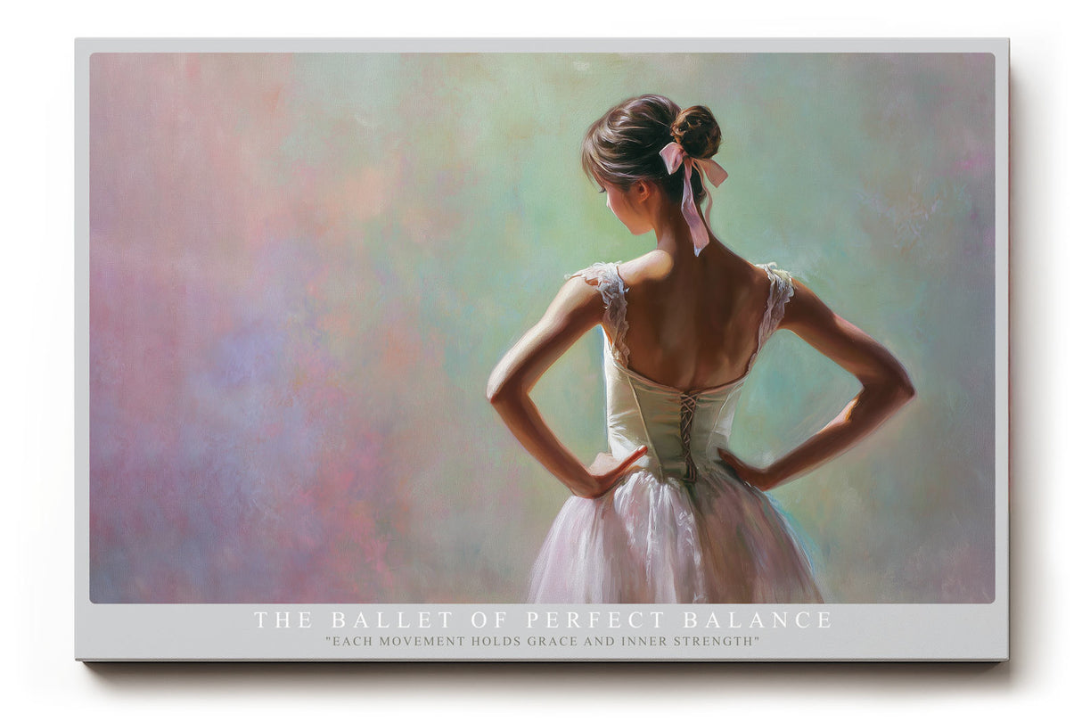 Paul Sinus Wandbild The Ballet of Perfect Balance Graceful Dancer in Soft Light