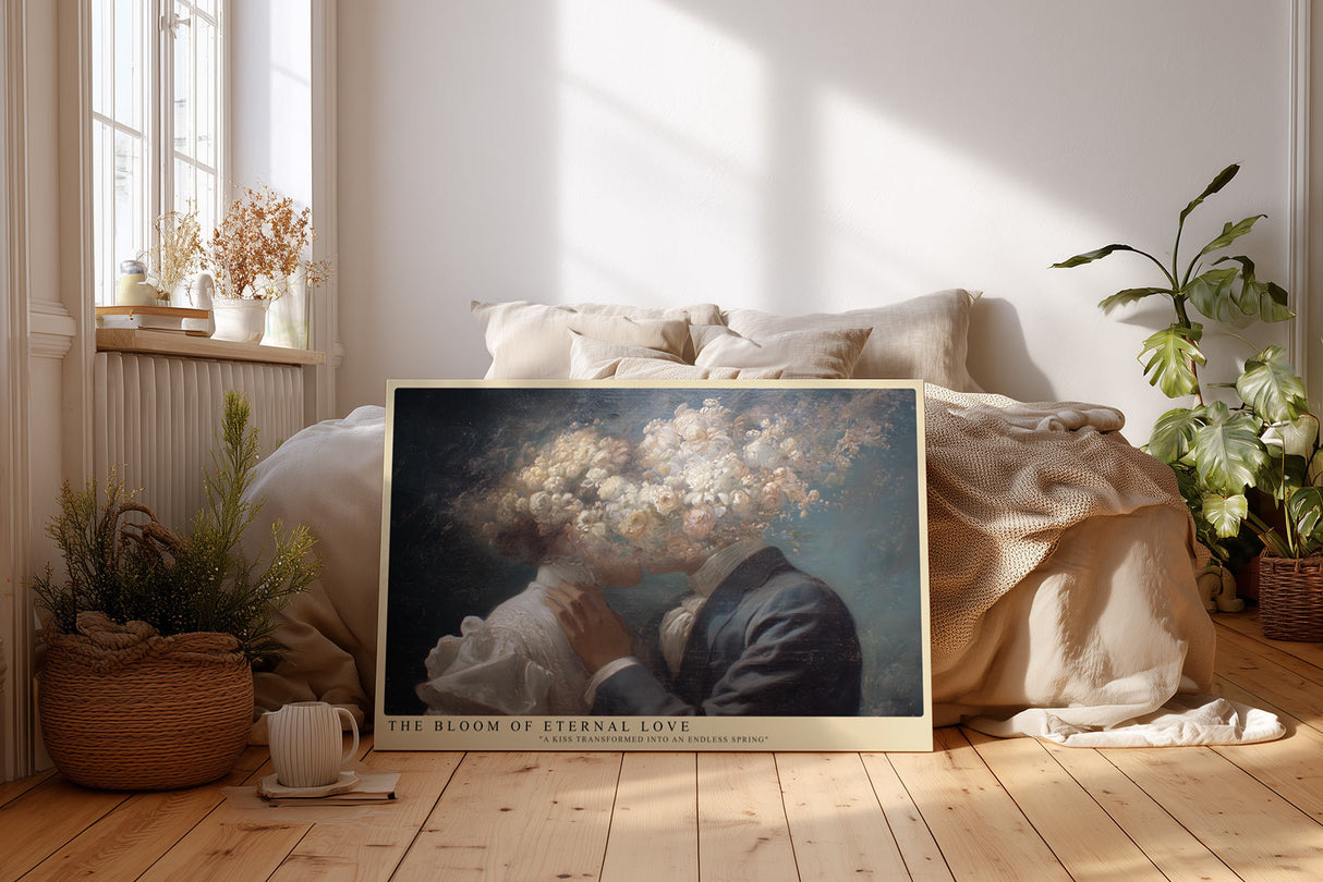 Paul Sinus Wandbild The Bloom of Eternal Love A Kiss in Endless Spring