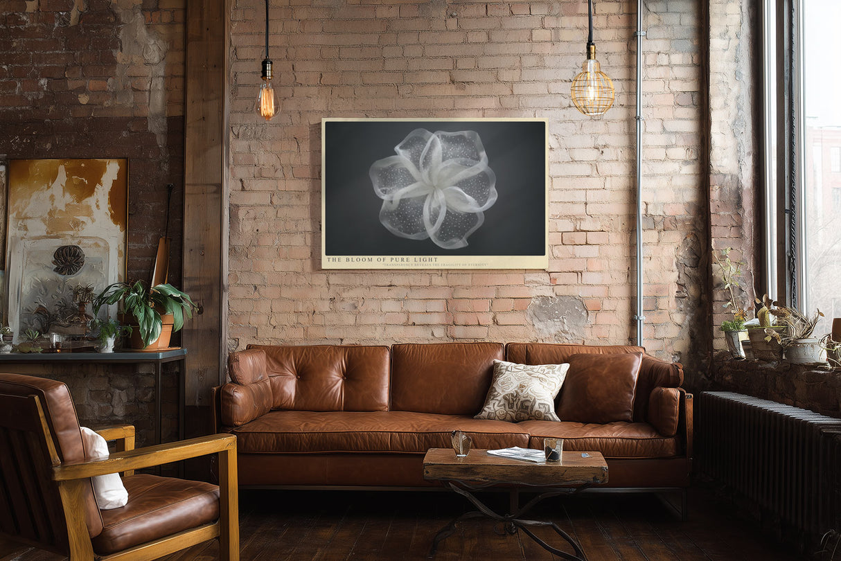 Paul Sinus Wandbild The Bloom of Pure Light – Zarte Transparenz und zeitlose Eleganz in minimalistischer Form