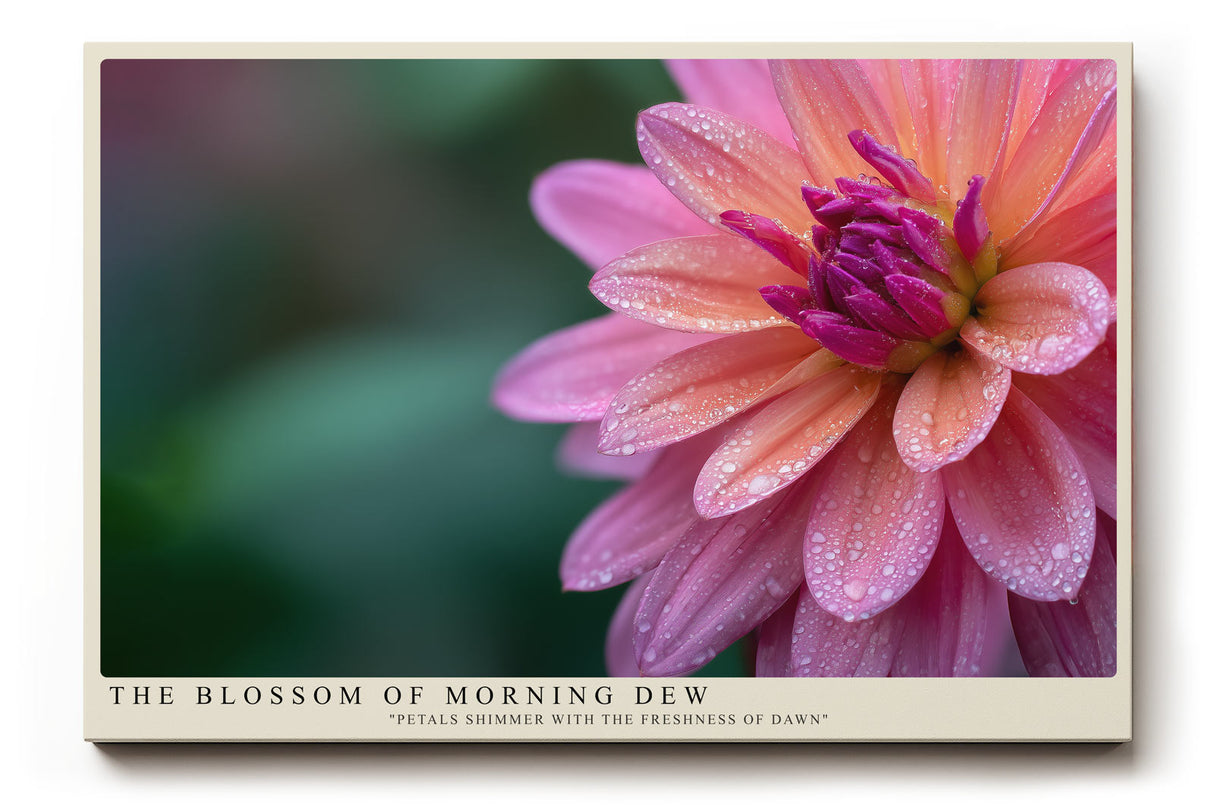 Paul Sinus Wandbild The Blossom of Morning Dew Petals Shimmer with the Freshness of Dawn