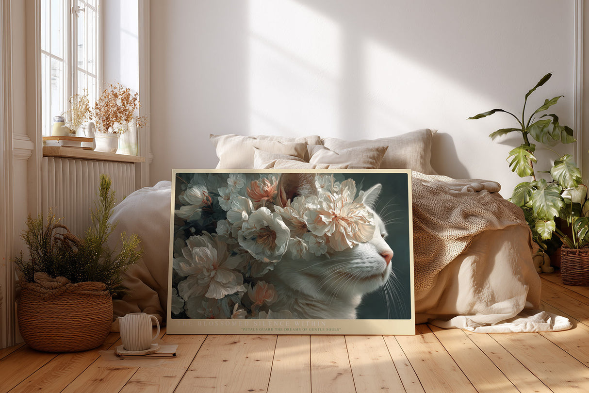 Paul Sinus Wandbild The Blossomed Silence Within – Zarte Harmonie von Natur und Ruhe in poetischer Komposition