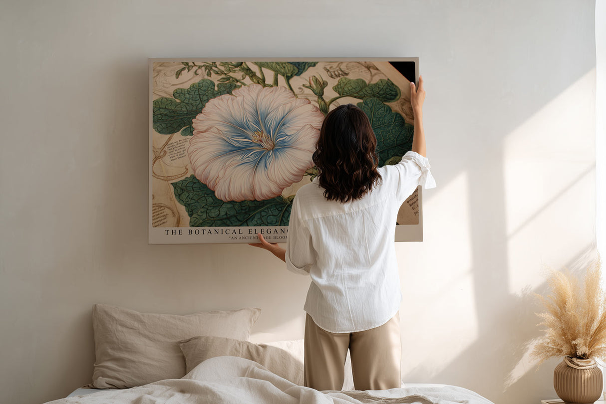 Paul Sinus Wandbild The Botanical Elegance – detailreiches botanisches Motiv einer Blüte mit kunstvoller Vintage-Anmutung und naturwissenschaftlichem Charme