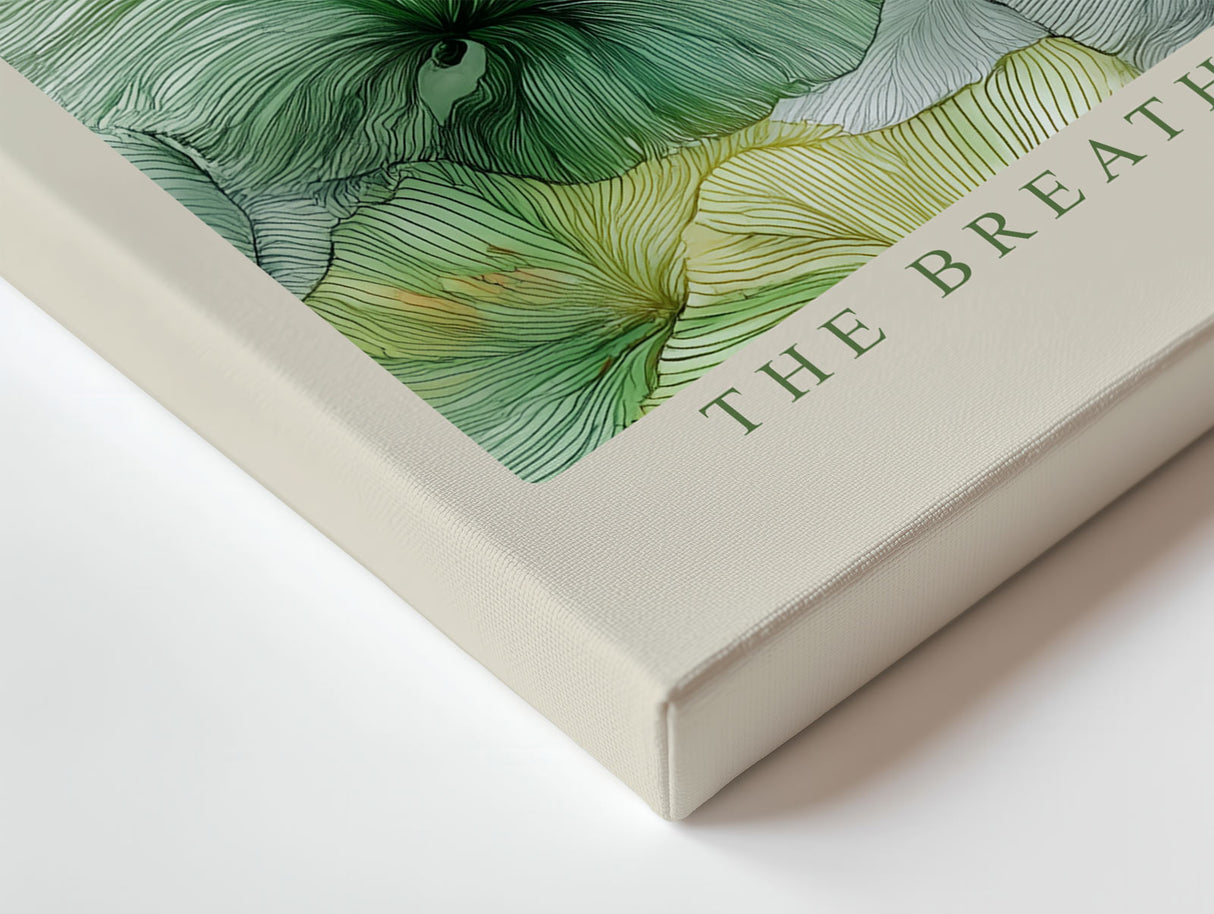 Paul Sinus Wandbild The Breath of Green Veins Botanical Elegance in Natural Harmony and Flow