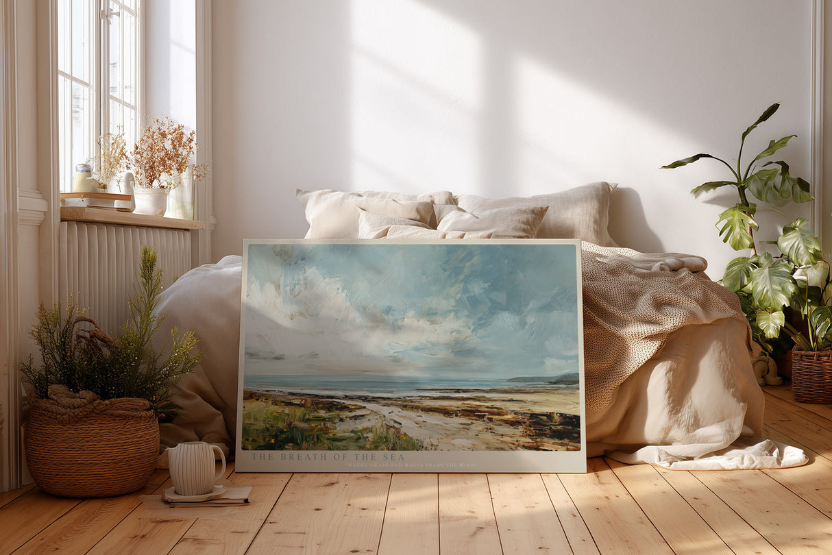 Paul Sinus Wandbild The Breath of the Sea – impressionistische Landschaft mit Meerblick, Himmel und Küstenlinie in natürlicher Harmonie