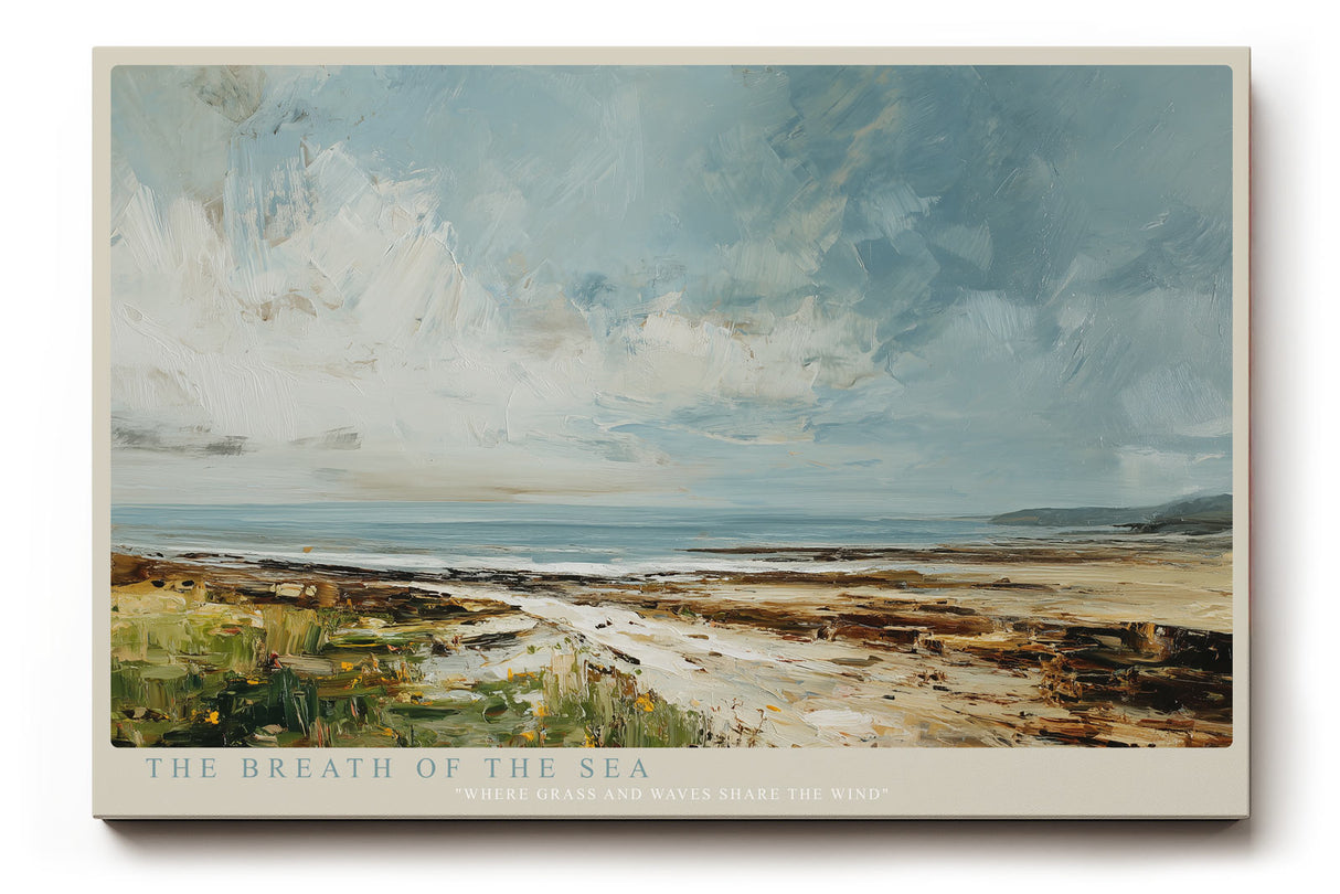 Paul Sinus Wandbild The Breath of the Sea – impressionistische Landschaft mit Meerblick, Himmel und Küstenlinie in natürlicher Harmonie