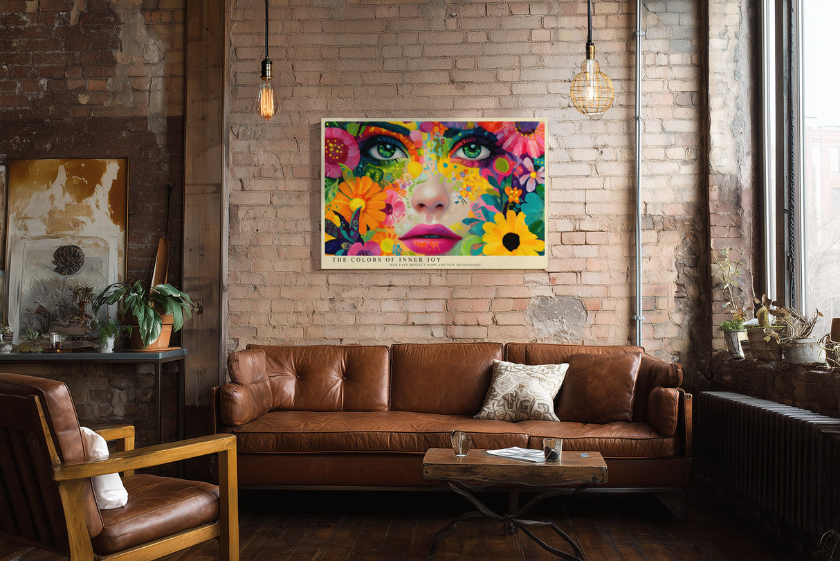 Paul Sinus Wandbild The Colors of Inner Joy Radiant Expression of Life and Emotion